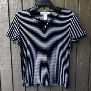 Jones New York Sport Striped Top